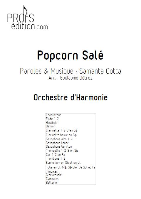 Popcorn Salé - Orchestre d'harmonie - COTTA S. - page de garde