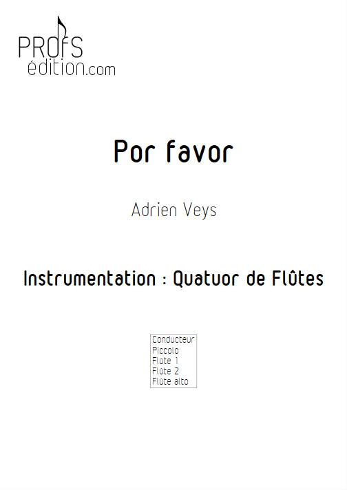 Por Favor - Quatuor de Flûtes - VEYS A. - page de garde