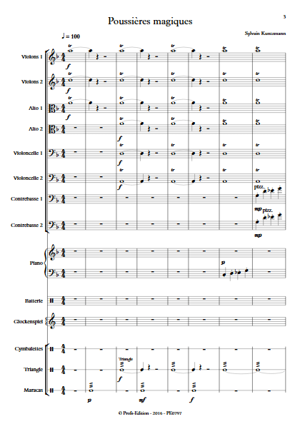 Poussières Magiques - Ensemble à Cordes - KUNTZMANN S. - Partition