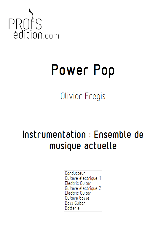 Power Pop - Ensemble de Musiques Actuelles - FREGIS O. - page de garde