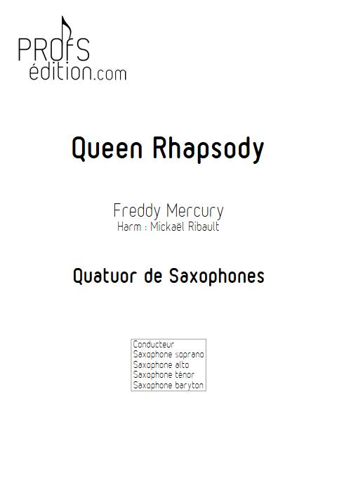 Queen Rhapsody - Quatuor de Saxophones - QUEEN - page de garde