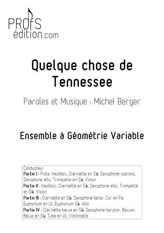 Quelque chose de tennesse - Ensemble Variable - BERGER M. - page de garde