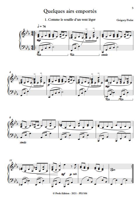 Quelques airs emportés - Piano - FRELAT G. - app.scorescoreTitle