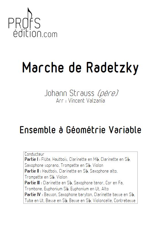 Marche de Radetzky - Ensemble Variable - STRAUSS J. - page de garde