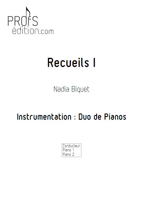 Recueils 1 - Duo de Pianos - BIQUET N. - page de garde