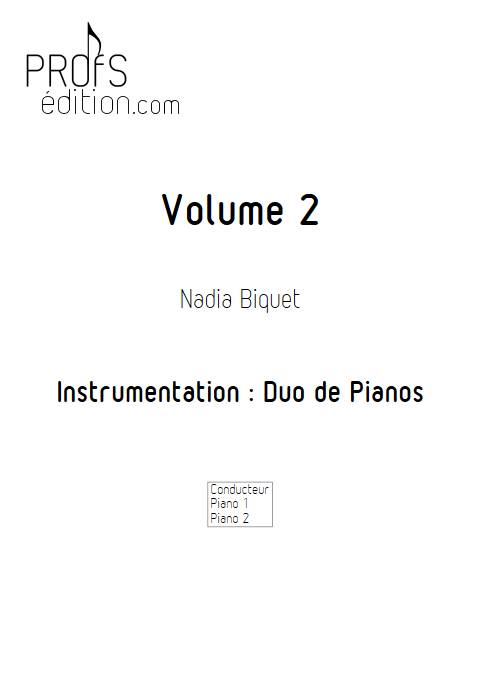 Recueils 2 - Duo de Pianos - BIQUET N. - page de garde