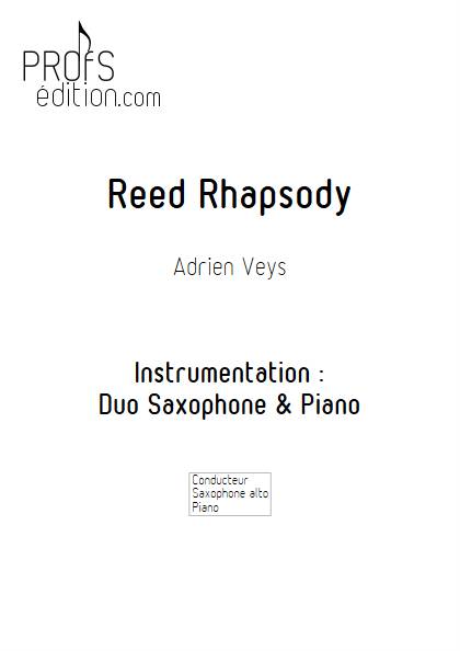 Reed Rhapsody - Saxophone et Piano - VEYS A. - page de garde