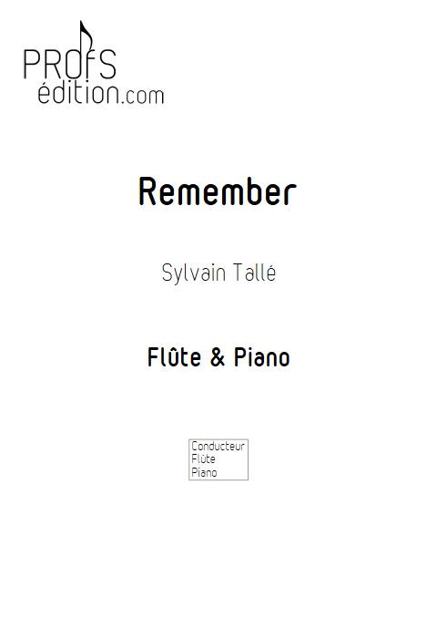 Remember - Flûte & Piano - TALLE S. - page de garde