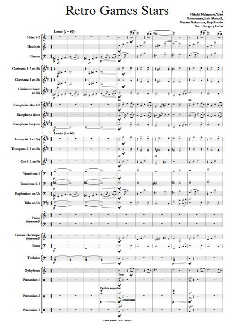 Retro Games Stars - Orchestre d'harmonie - DIVERS - Partition