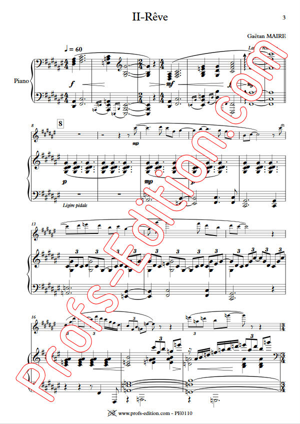 Rêve - Duo Flûte & Piano - MAIRE G. - app.scorescoreTitle