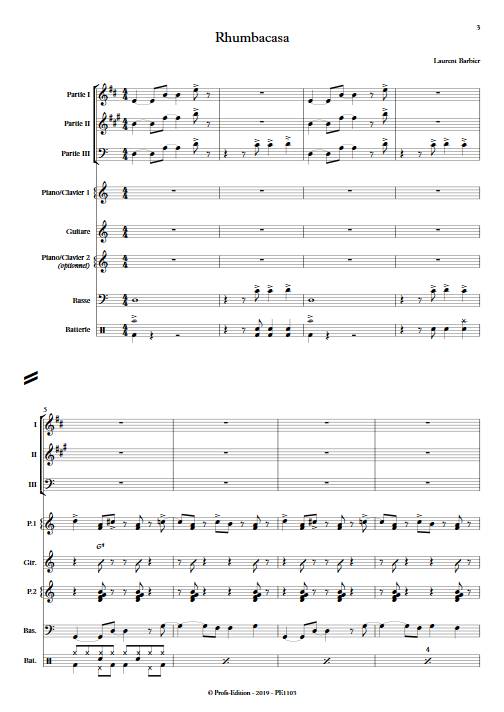 Rhumbacasa - Ensemble Variable - BARBIER L. - app.scorescoreTitle