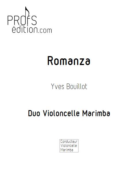 Romanza - Duo Violoncelle Marimba - BOUILLOT Y. - page de garde