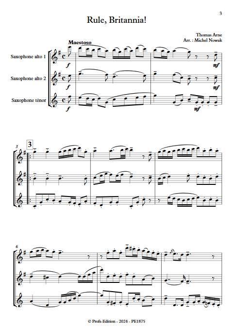 Rule Britannia - Trio de Saxophones - ARNE T. - app.scorescoreTitle