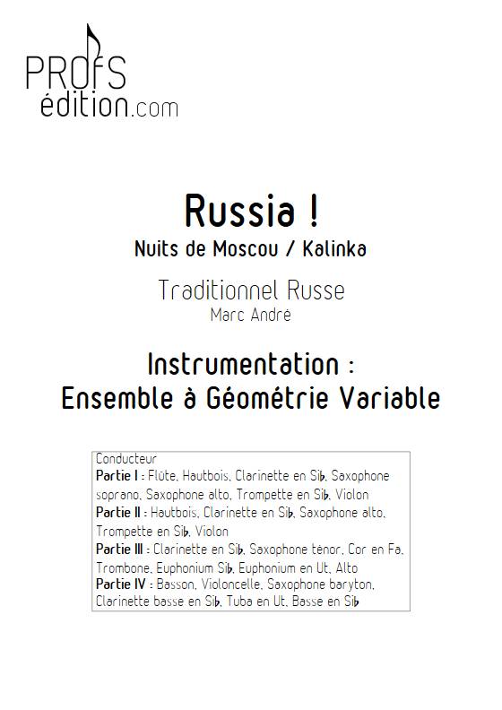 Russia - Ensemble Variable - TRADITIONNEL RUSSE - page de garde