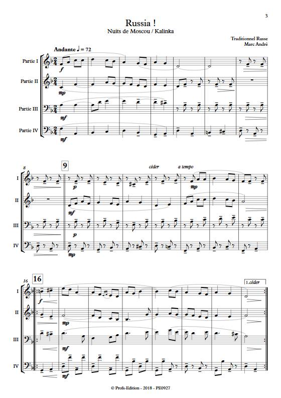 Russia - Ensemble Variable - TRADITIONNEL RUSSE - Partition