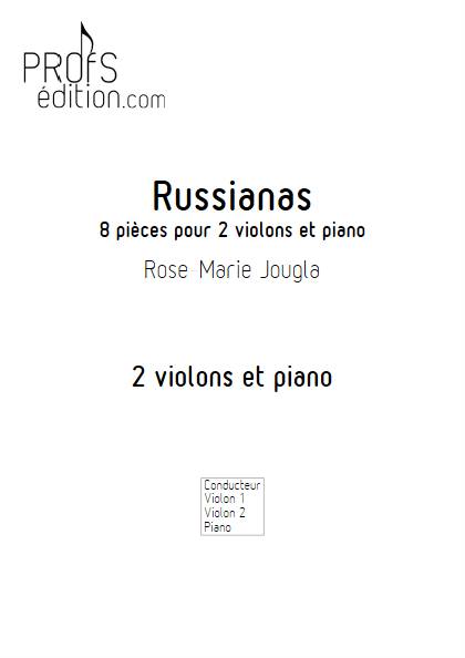 Russianas - 2 Violons & Piano - JOUGLA R.M. - page de garde