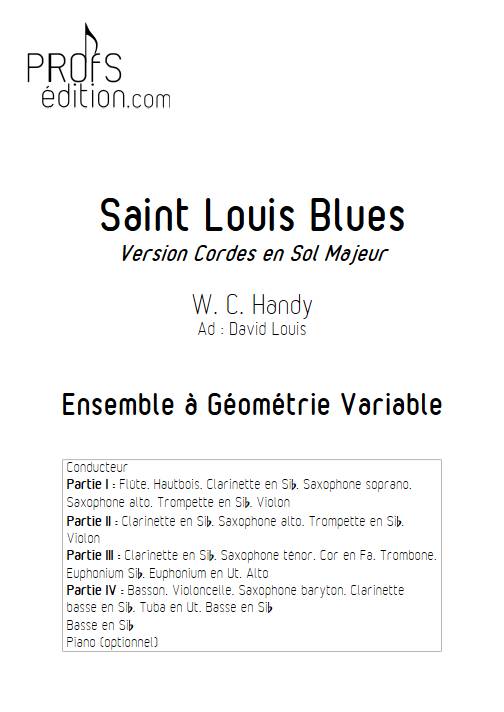 Saint Louis Blues - Ensemble Variable - HANDY W. C. - page de garde