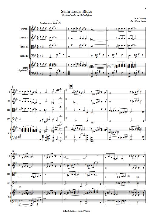 Saint Louis Blues - Ensemble Variable - HANDY W. C. - Partition