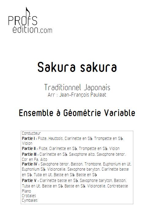 Sakura sakura - Ensemble Variable - TRADITIONNEL JAPONNAIS - page de garde