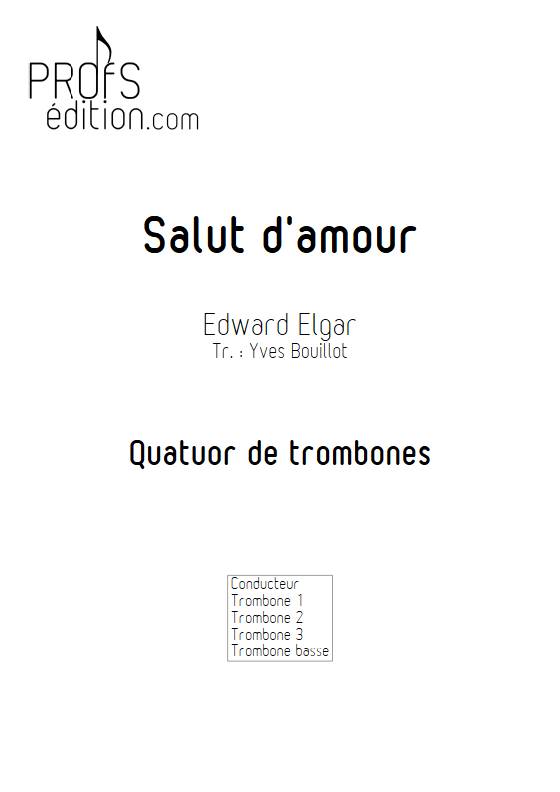 Salut d'Amour - Quatuor de Trombones - ELGAR E. - page de garde