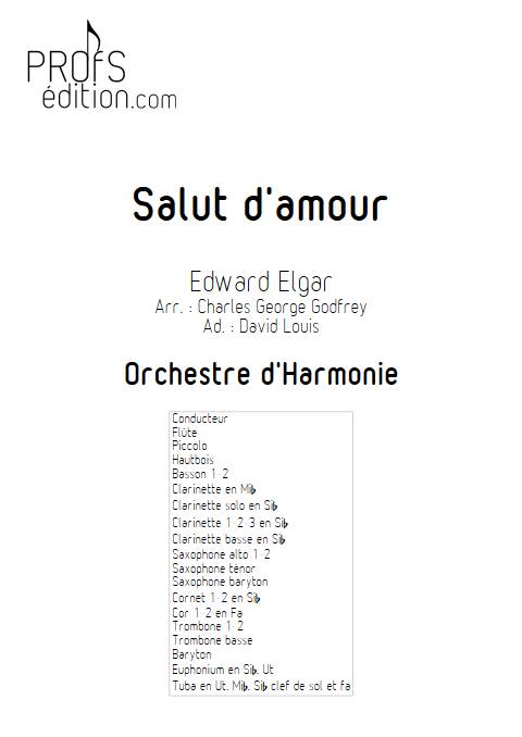 Salut d'Amour - Orchestre d'Harmonie - ELGAR E. - page de garde