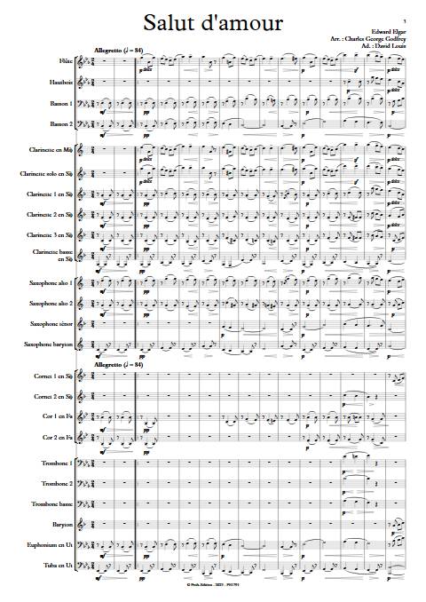 Salut d'Amour - Orchestre d'Harmonie - ELGAR E. - app.scorescoreTitle