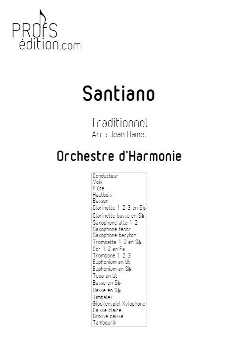 Santiano - Orchestre d'Harmonie - TRADITIONNEL - page de garde