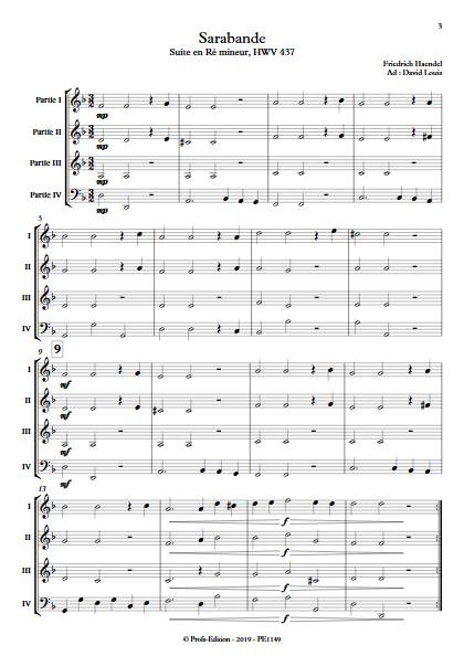 Sarabande - Ensemble Variable - HANDEL G. F. - app.scorescoreTitle