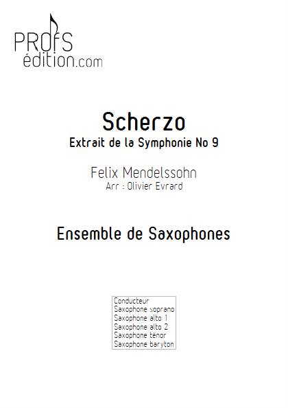 Scherzo - Ensemble de Saxophones - MENDELSSOHN F. - page de garde