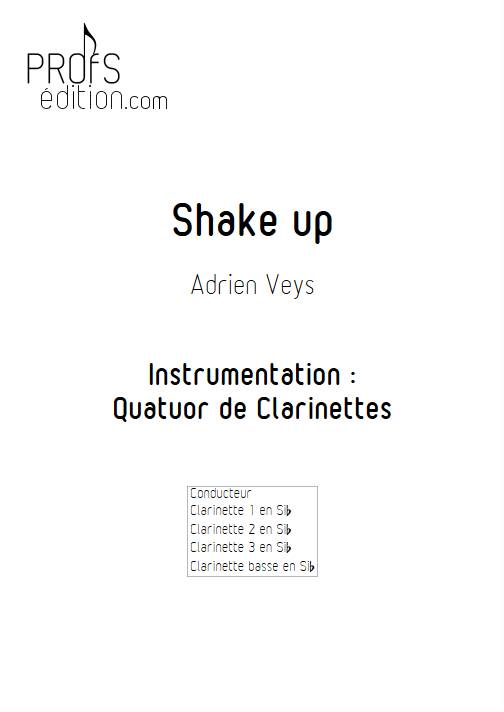 Shake Up - Quatuor de Clarinettes - VEYS A. - page de garde