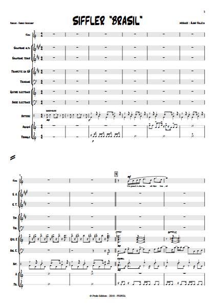 Siffler Brasil - Combo Jazz - VALLEJO A. - Partition