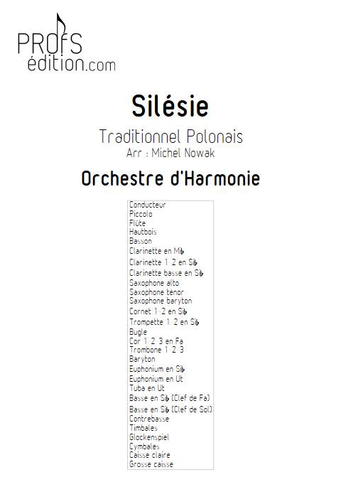Silésie - Orchestre d'Harmonie - TRADITIONNEL POLONAIS - page de garde