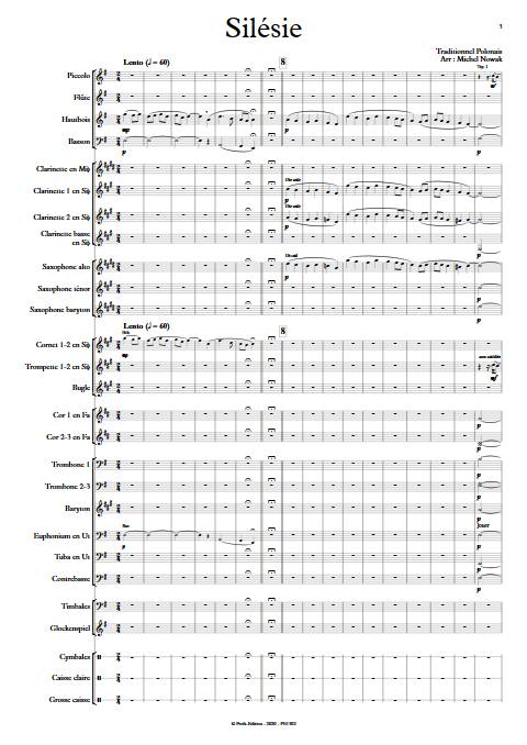 Silésie - Orchestre d'Harmonie - TRADITIONNEL POLONAIS - app.scorescoreTitle