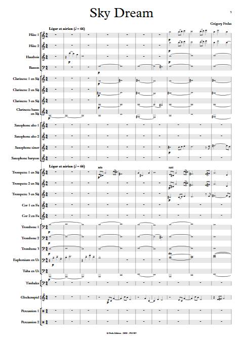 Sky Dream - Orchestre d'Harmonie - FRELAT G. - Partition
