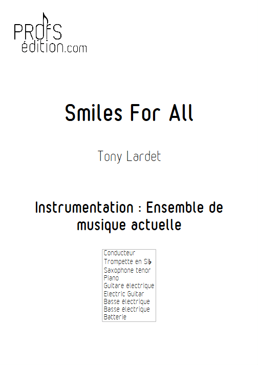 Smiles for All - Musique Actuelle - LARDET T. - page de garde