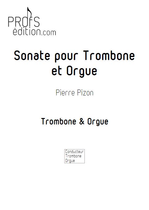 Sonate pour Trombone - Trombone & Orgue - PIZON P. - page de garde