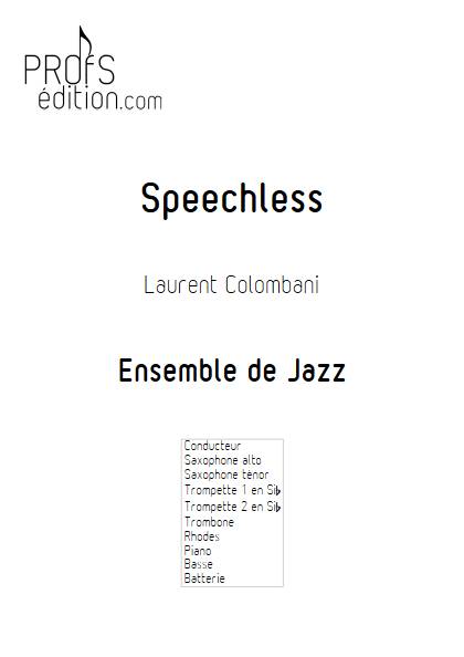 Speechless - Ensemble de Jazz - COLOMBANI L. - page de garde
