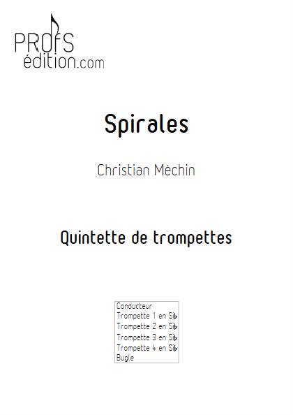 Spirales - Quintette de trompettes - MECHIN C. - page de garde