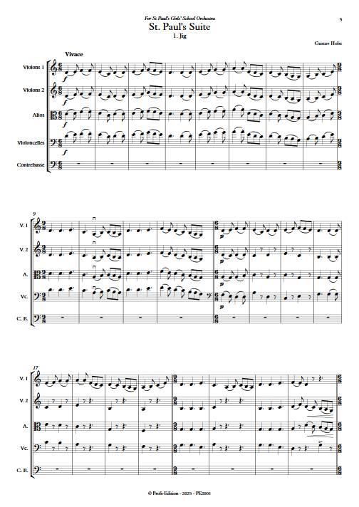 St Pauls Suite - Orchestre à cordes - HOLST G. - Partition