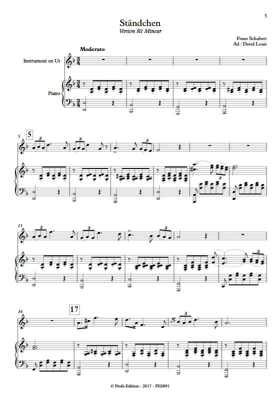Ständchen - Piano/Instrument - SCHUBERT F. - Partition