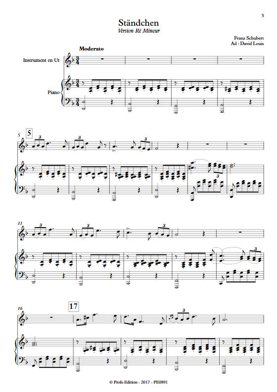 Ständchen - Piano/Instrument - SCHUBERT F. - app.scorescoreTitle