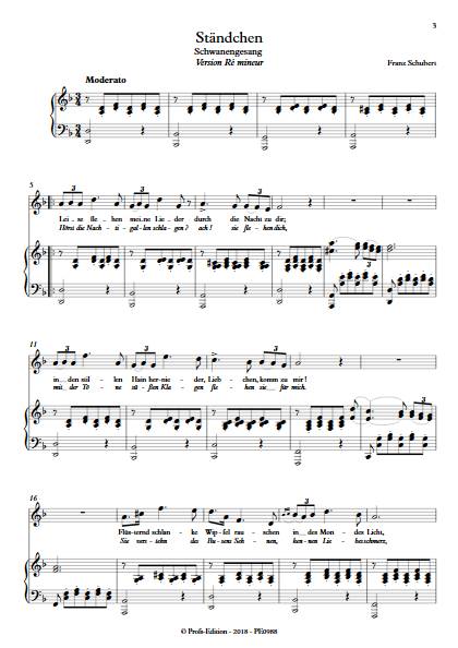 Ständchen - Piano Voix - SCHUBERT F. - Partition