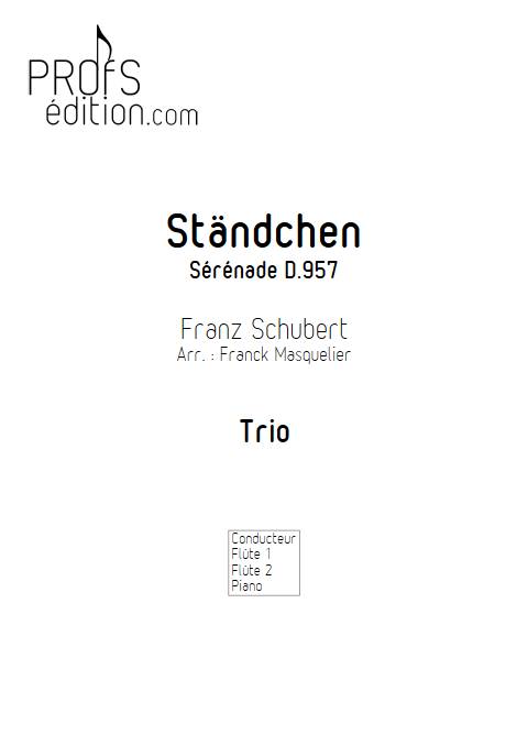 Stänchen D 957 - Duo Flûtes Piano - SCHUBERT F. - page de garde
