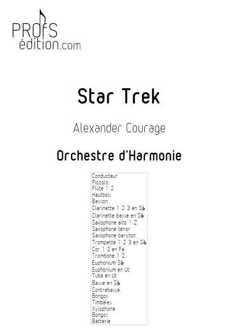 Star Trek - Orchestre d'Harmonie - COURAGE A. - page de garde