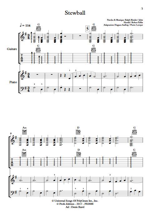 Stewball - Duo Guitare et Piano - AUFRAY H. BUREL Denis - app.scorescoreTitle