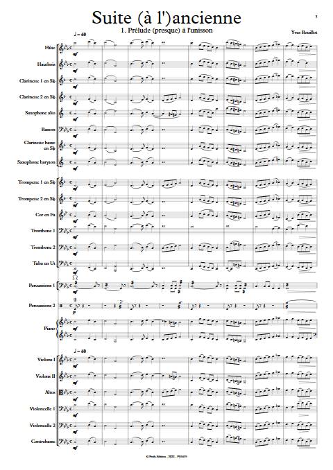 Suite ancienne - Orchestre Symphonique - BOUILLOT Y. - app.scorescoreTitle
