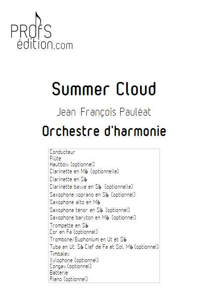 Summer Cloud - Orchestre d'harmonie - PAULEAT J.F. - page de garde