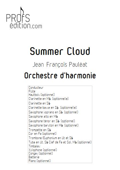 Summer Cloud - Orchestre d'harmonie - PAULEAT J.F. - page de garde