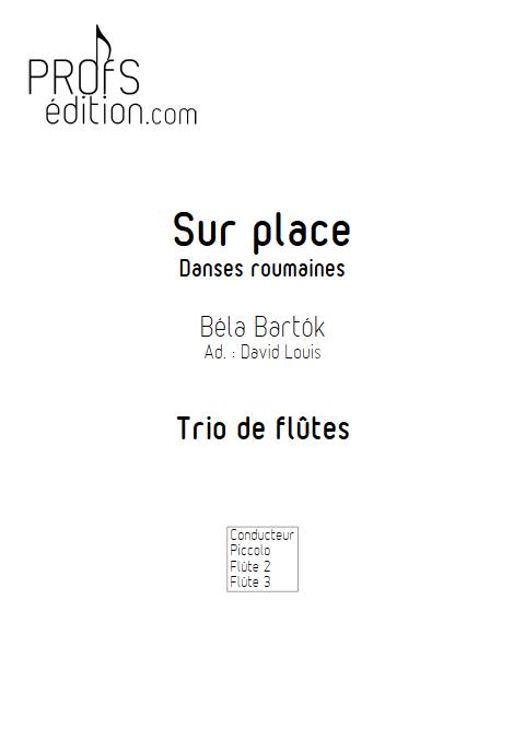 Sur place - Trio de flûtes - BARTOK B. - page de garde
