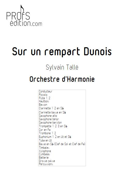Sur un rempart Dunois - Orchestre d'harmonie - TALLE S. - page de garde